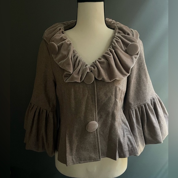 Miu Miu Dress Jacket - Tan - Size Small - Picture 2 of 14